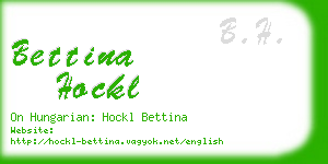 bettina hockl business card